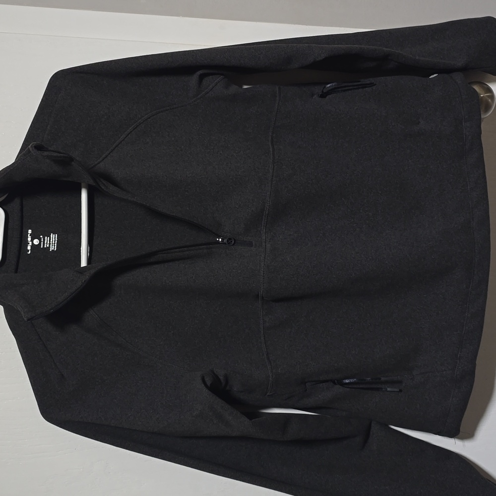 Women's zip grey workout jacket size S